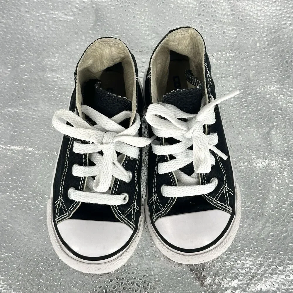 Converse Chuck Taylor All Star Hi Toddler Black/White Shoe Size 7C 7J231